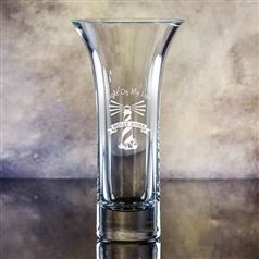Small Crystal Engraved Venus Vase