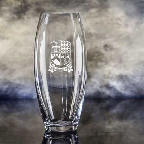 Engraved Crystal Large Mars Vase