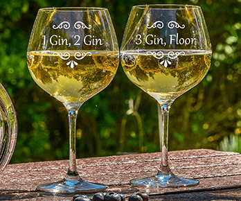 Engraved Gin Glasses and Gift Sets