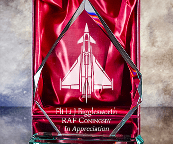 Engraved Aircraft RAF Typhoon Plaques